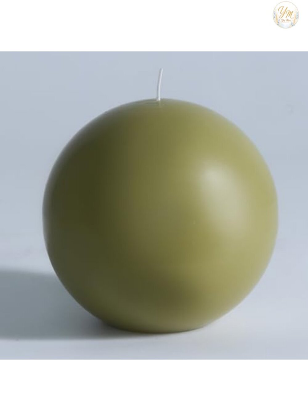 6 Inch Round Ball Candles Dripless Smokeless Unscented for Autumn Gatherings